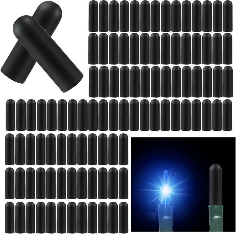 whumsdog 240 Pcs No Glow Caps for String Lights, Rubber Christmas Blackout Light Cap Covers for 5mm Diameter Christmas LED String Lights to Hide The Extra Lights Not Needed（240PCS） - Image 1